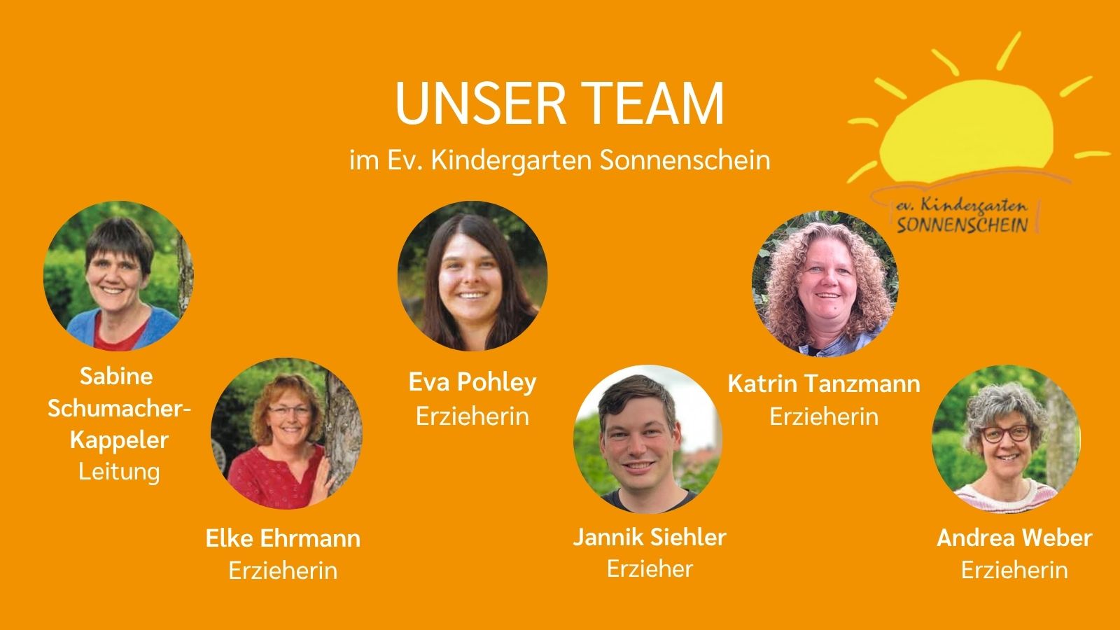 Team des Kindergartens "Sonnenschein"